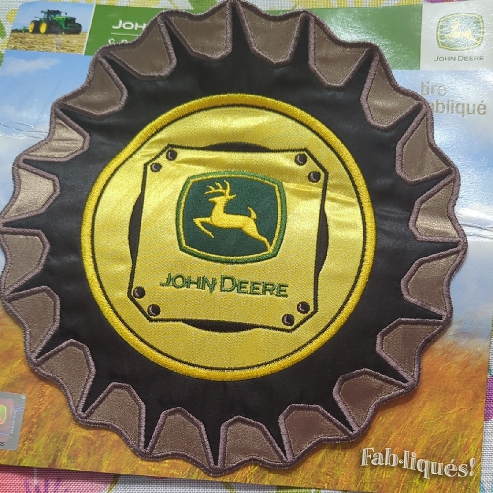 John Deere Green and Yellow Emblem Patch